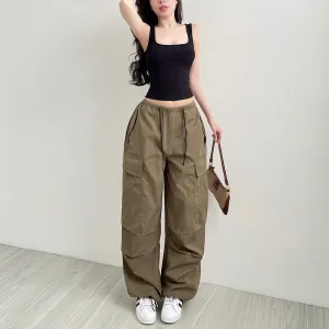 Autumn Women's Casual Functional Pocket Overalls Trousers