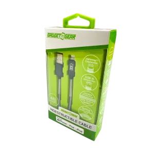 Charging Cable Indestructible USB to Lightning 4FT 2.4 Amp - 3 Pieces Per Pack 24600