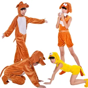 Charming Cartoon Puppy Costumes for Kids' Dances and Halloween Fun