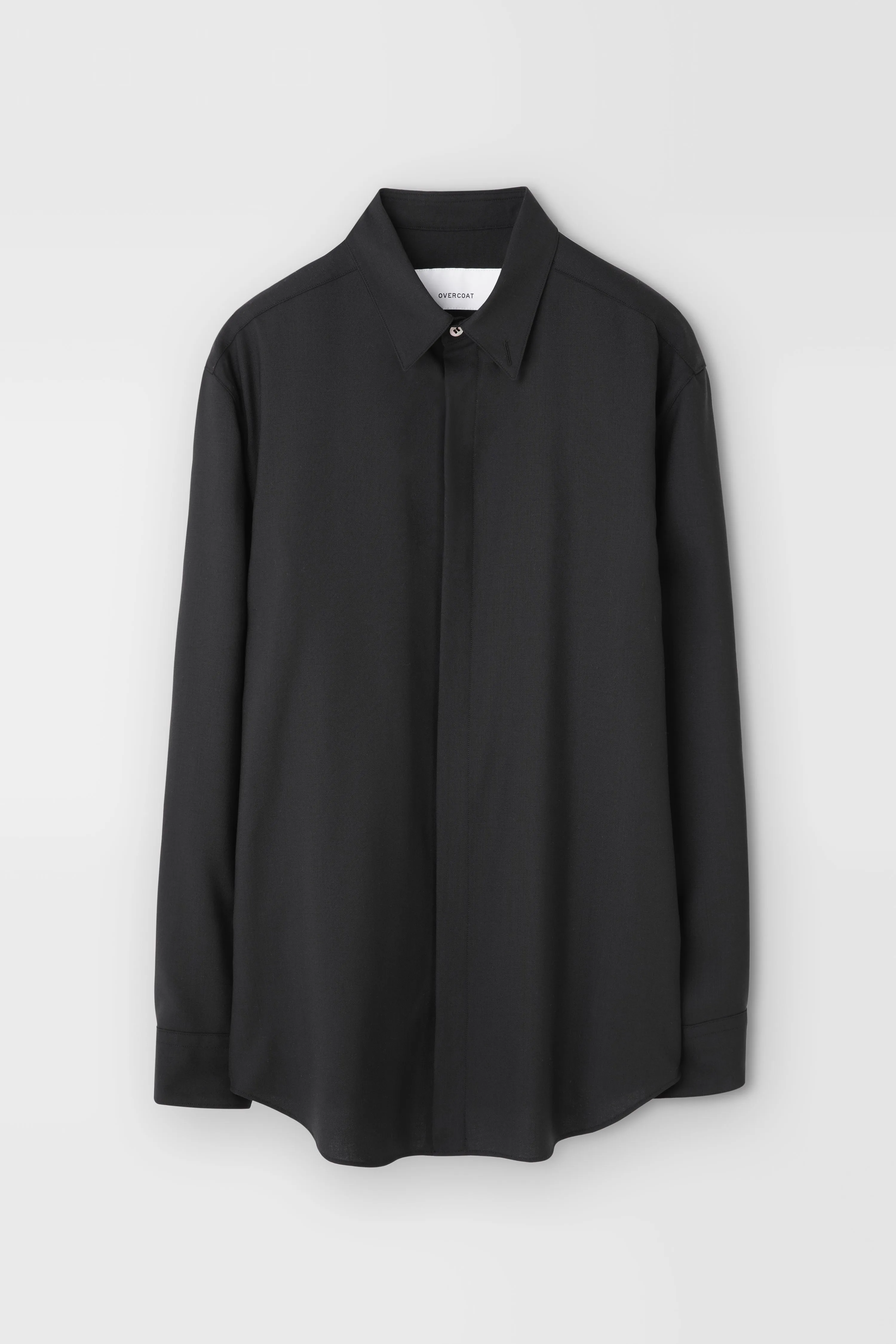 Classic Wool Shirt in Black