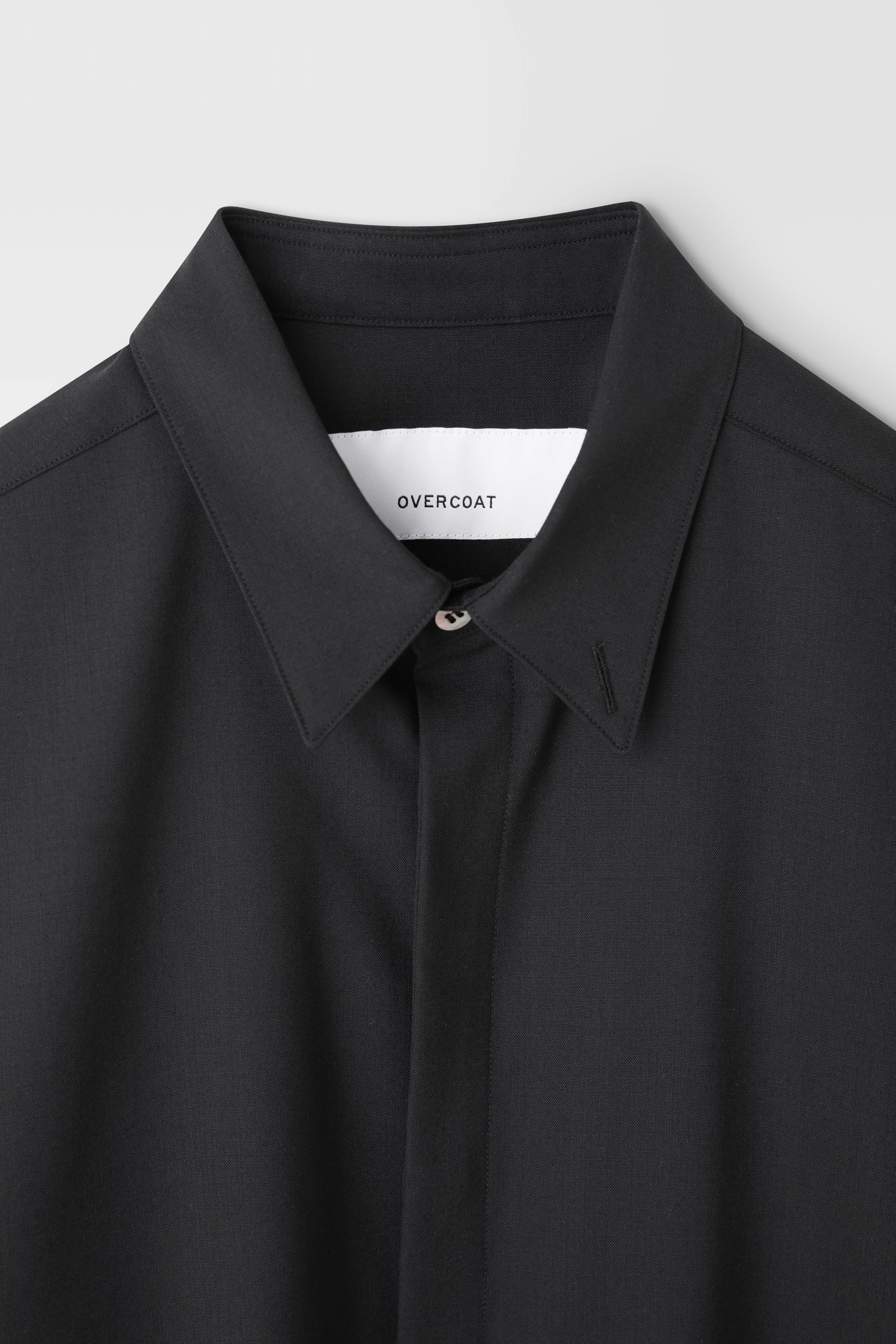 Classic Wool Shirt in Black