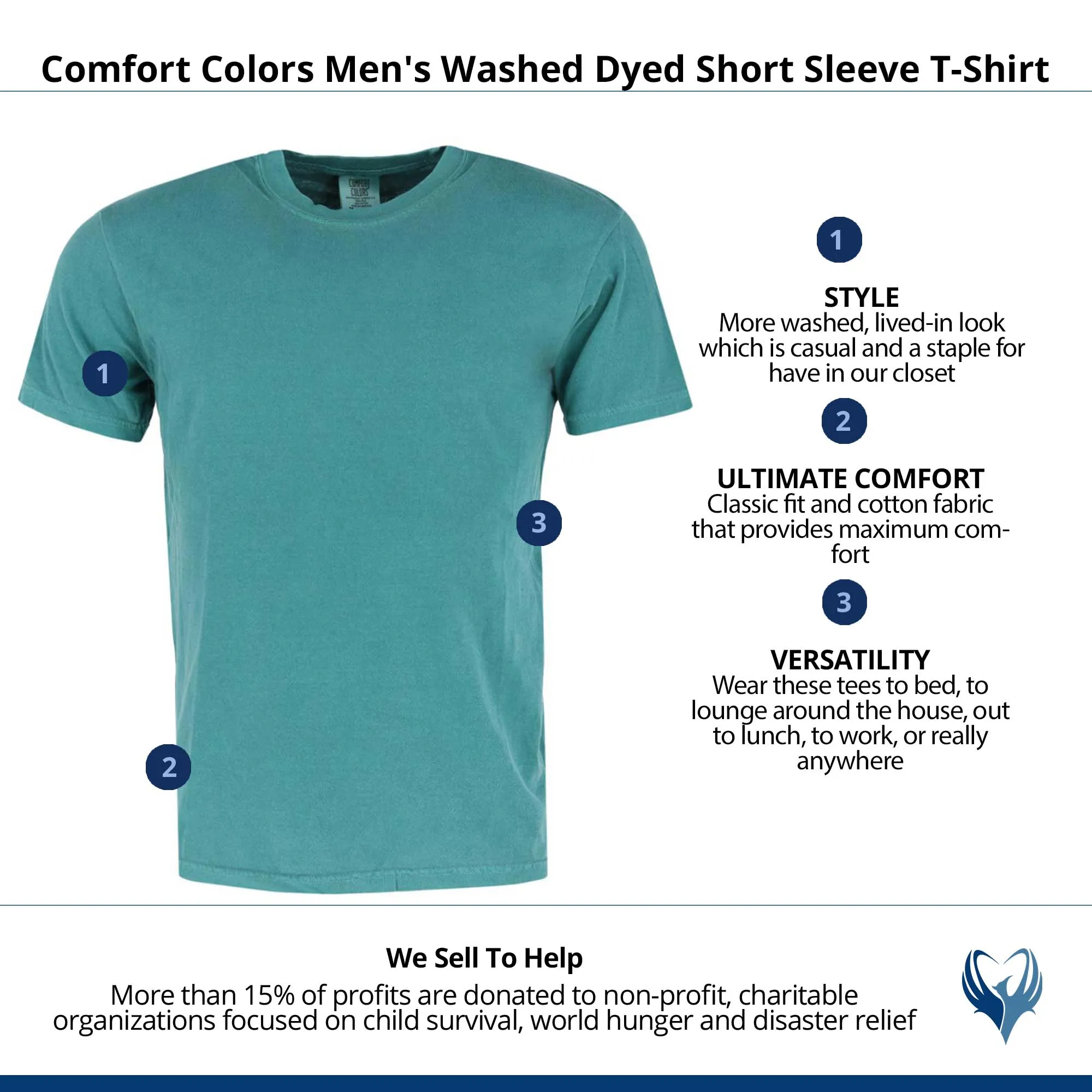 CTM® Men's Comfort Colors Dyed Short Sleeve T-Shirt