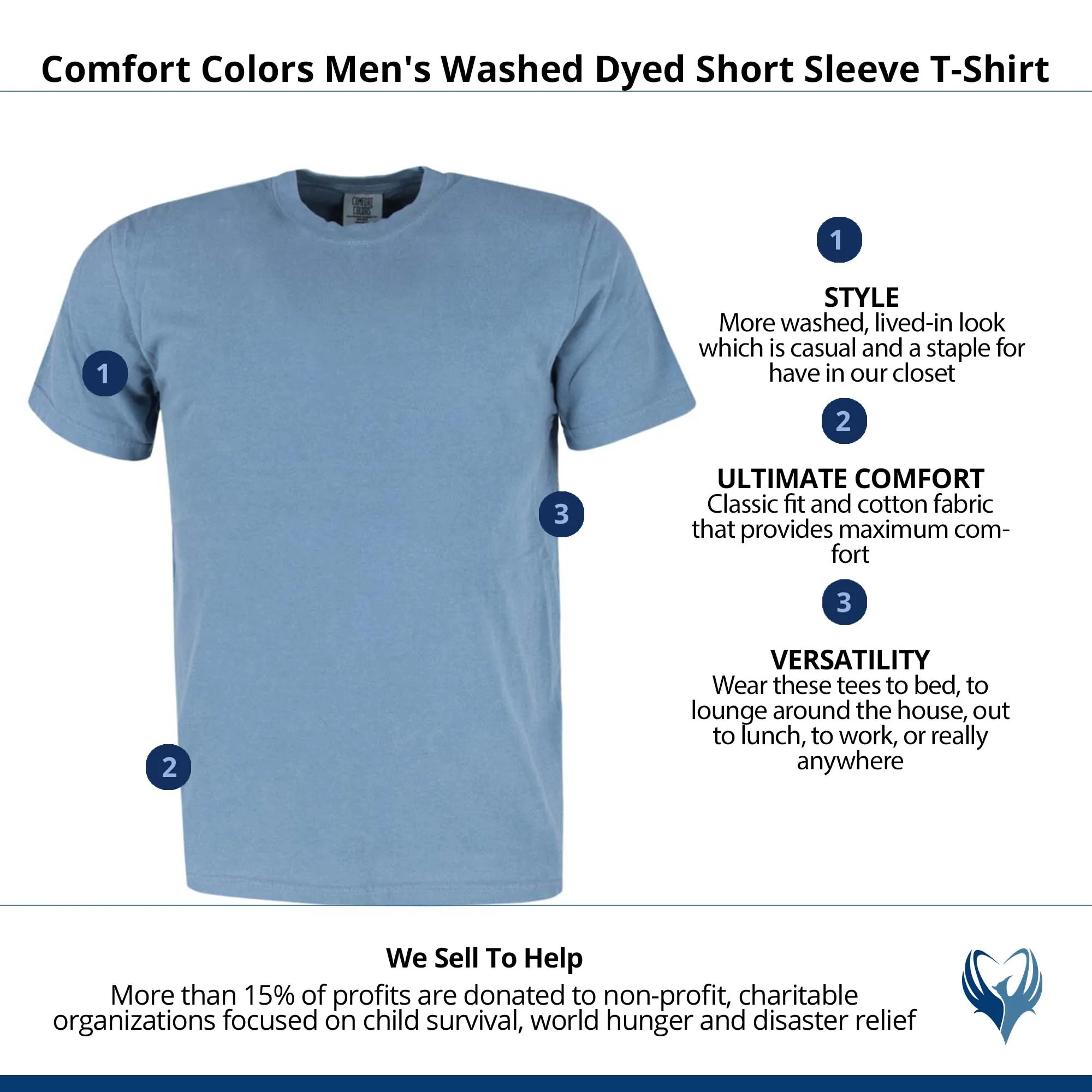 CTM® Men's Comfort Colors Dyed Short Sleeve T-Shirt