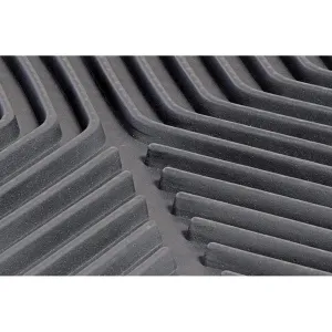 DEE ZEE DZ 90710 Floor Mat, 28 in L, 19 in W, Rubber Rug, Black