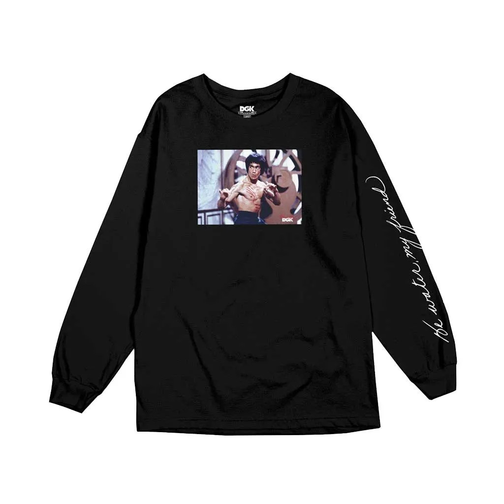 DGK x Bruce Lee Scratch L/S Tee - Black