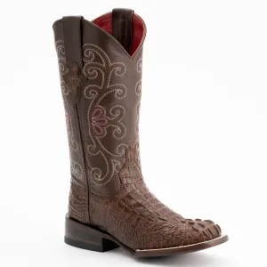 Ferrini Women's Stampede Cowhide Print Square Toe Boots 90393-23