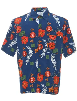 Floral Hawaiian Shirt - L