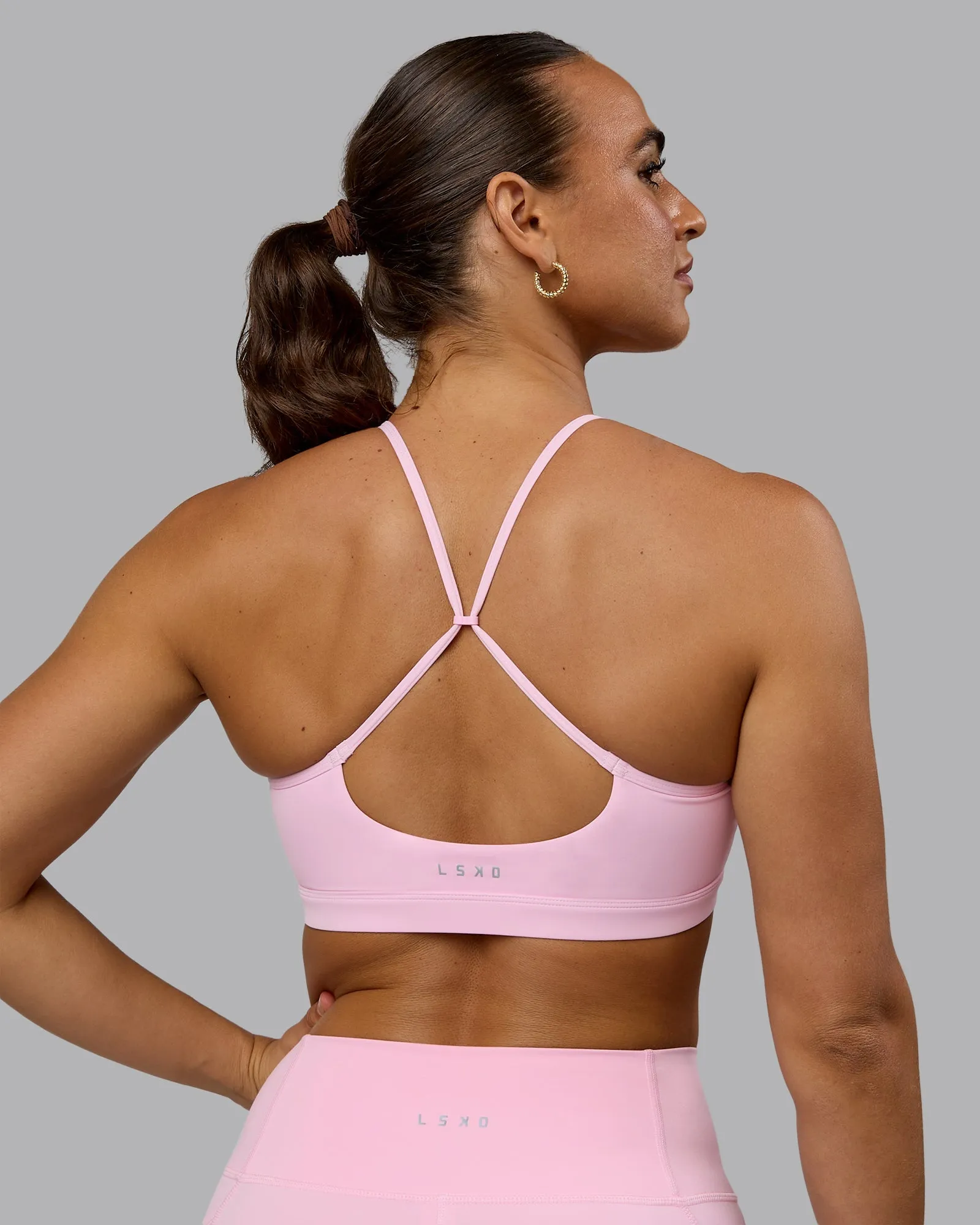 Glow Sports Bra - Pale Pink