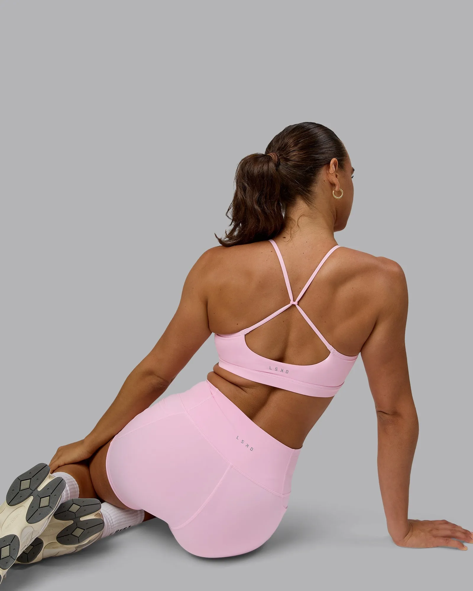 Glow Sports Bra - Pale Pink