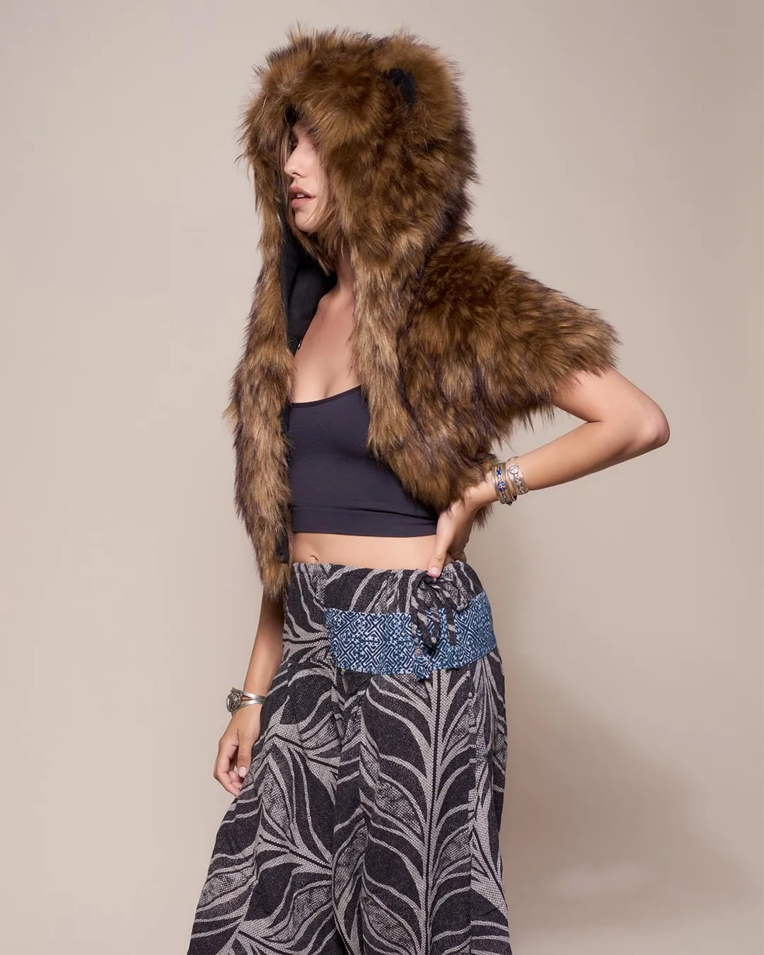 Grizzly Bear Collector Edition Faux Fur Shawl | Women's