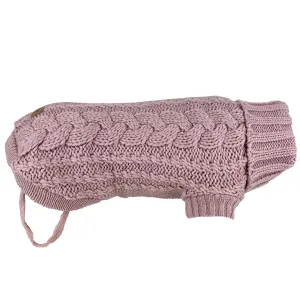 Huskimo French Knit Dog Jumper Rose Pink 52.5cm Medium***