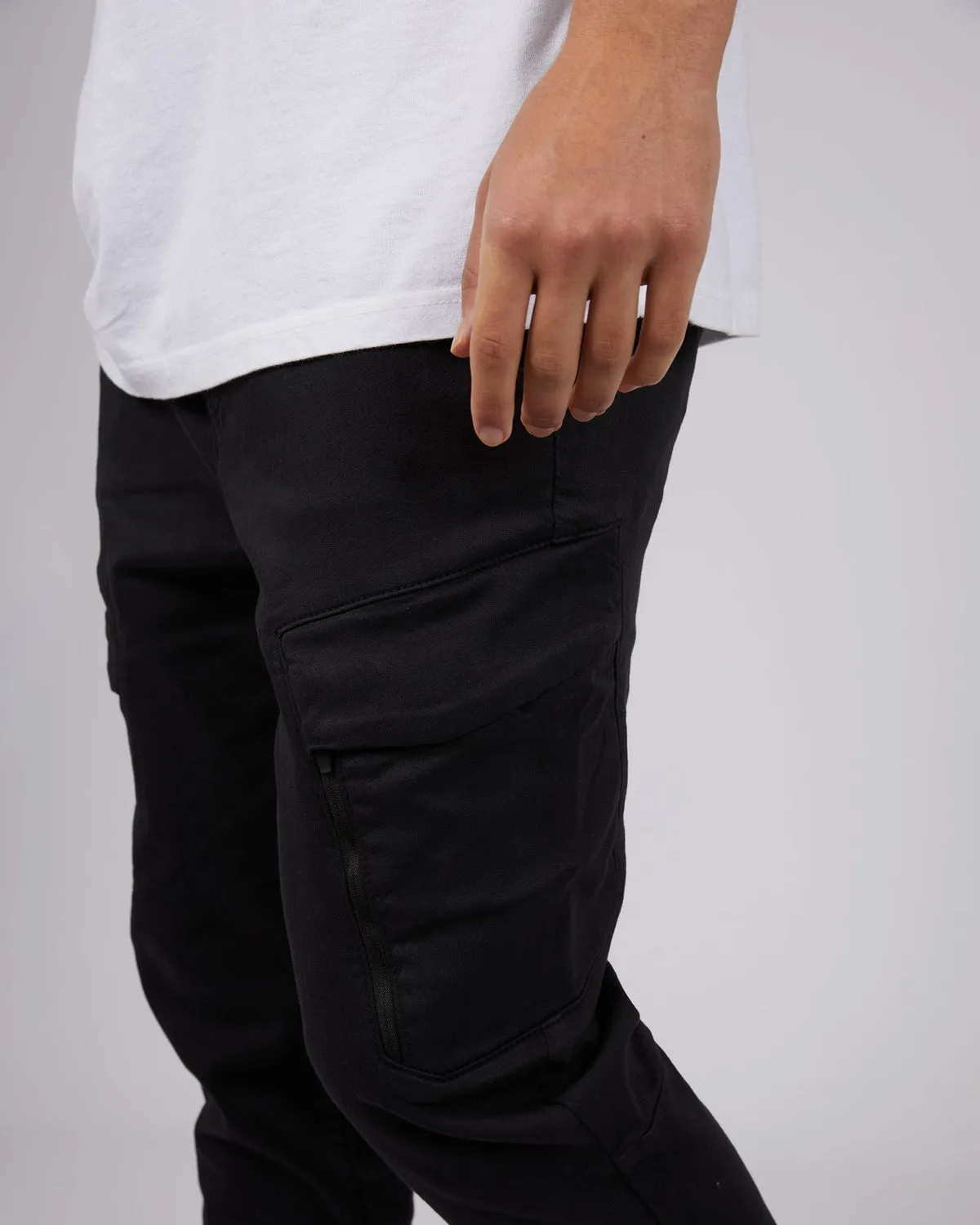 Inset Cargo Pant | Black