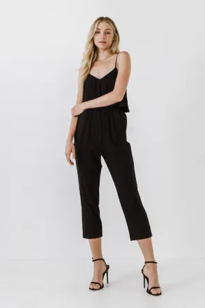 Knit Sleeveless Jumpsuit