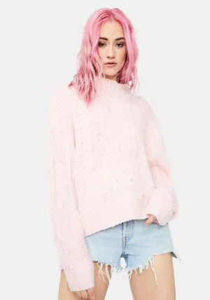 Let's Cozy Up Mock Neck Sweater