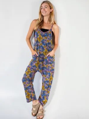 Lucy Jumpsuit - Dusty Blue Floral