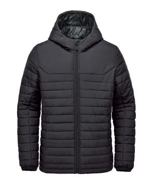 Nautilus quilted hooded jacket | Black