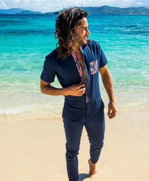 Navy Rosé Jumpsuit - Limited Edition