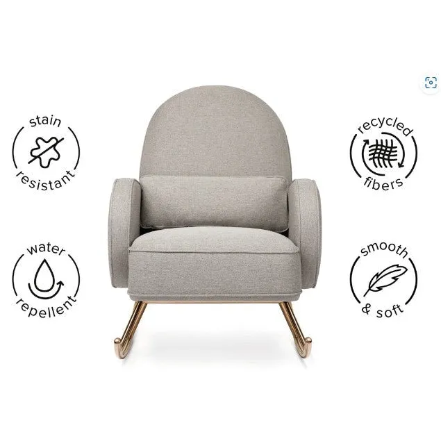 Nursery Works Compass Rocker in Light Grey Weave