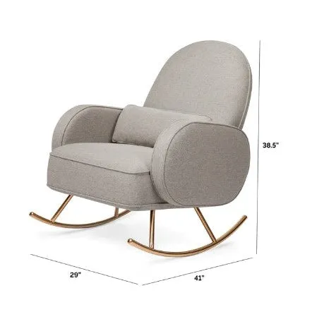 Nursery Works Compass Rocker in Light Grey Weave