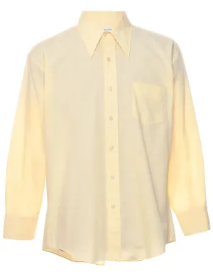 Pale Yellow Classic 1970s Shirt - L