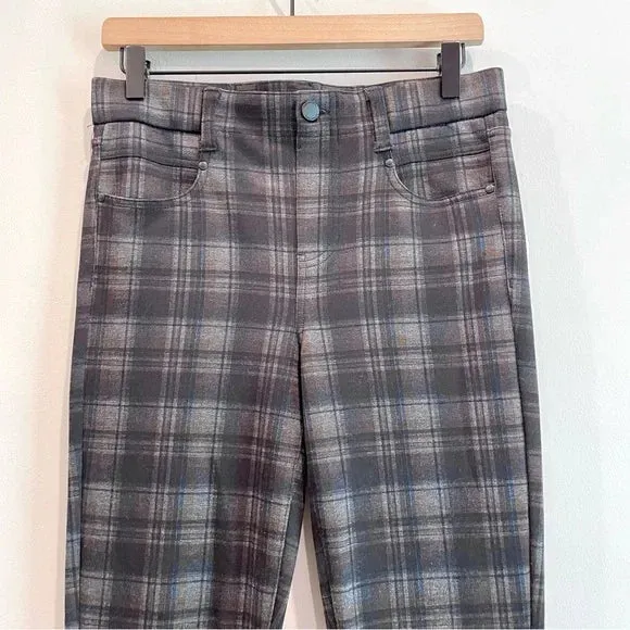 Plaid Pull On Skinny Pants