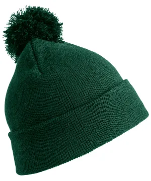 Pom pom beanie | Bottle Green