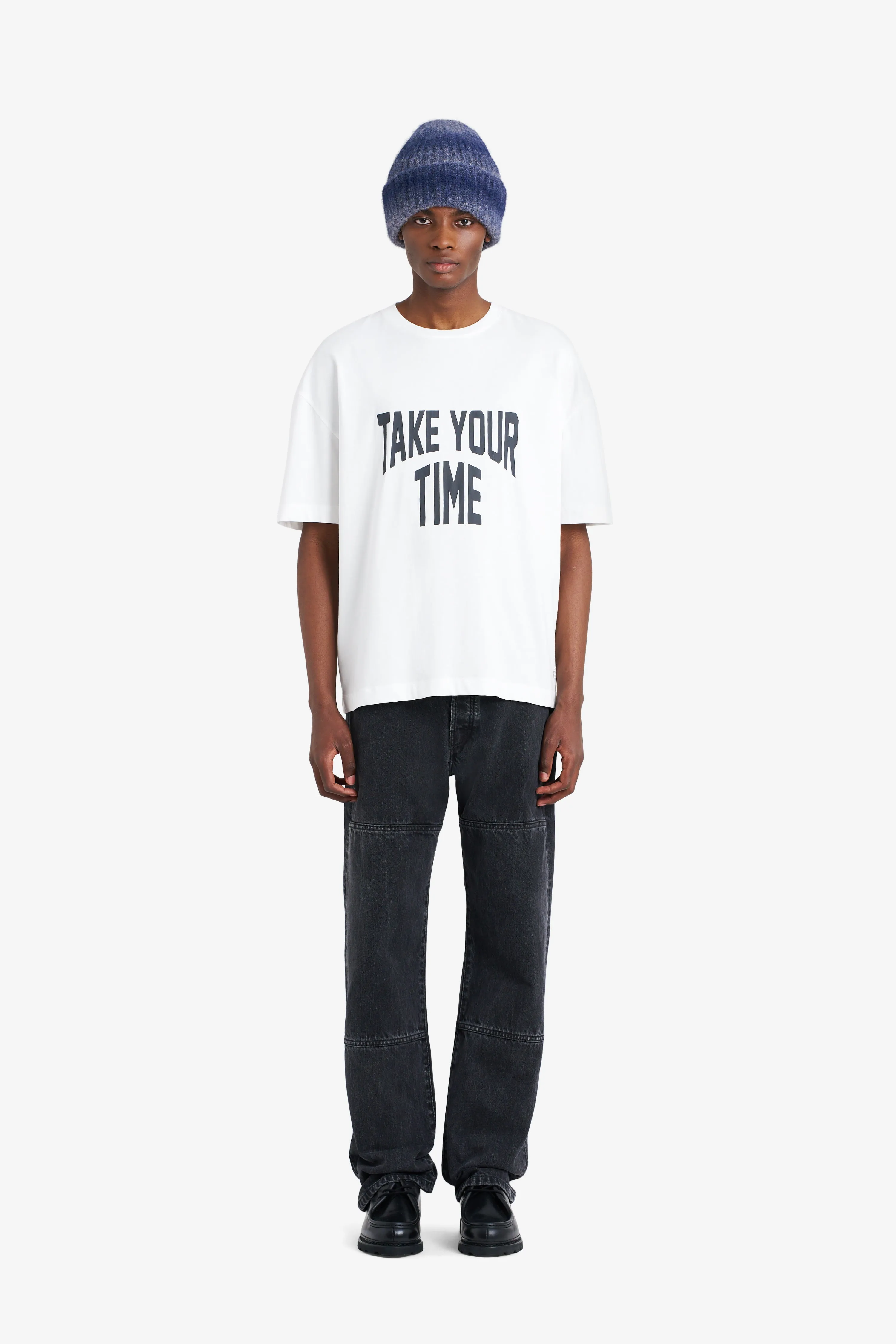 RELAX TEE SHIRT TAKE YOUR TIME WHITE