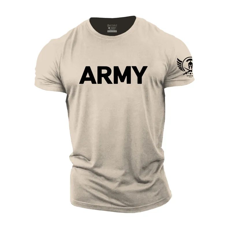 Retro Army Cotton T-Shirt