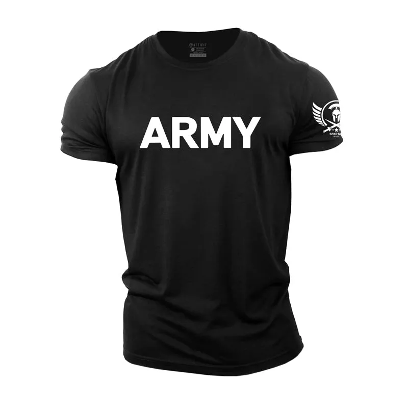 Retro Army Cotton T-Shirt