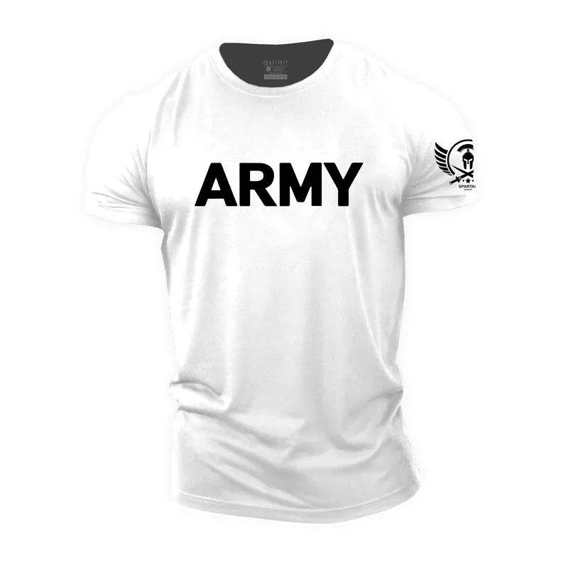 Retro Army Cotton T-Shirt