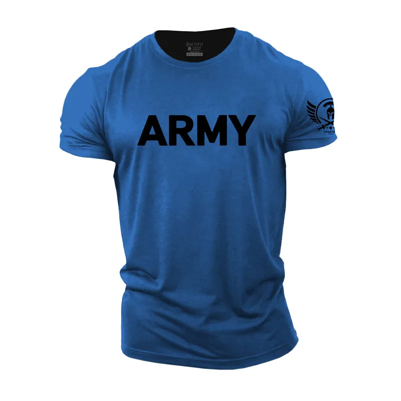 Retro Army Cotton T-Shirt