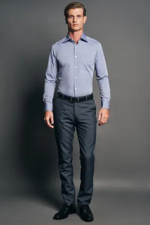 Slim Fit Long sleeves-Formal Shirts-Dapple Grey