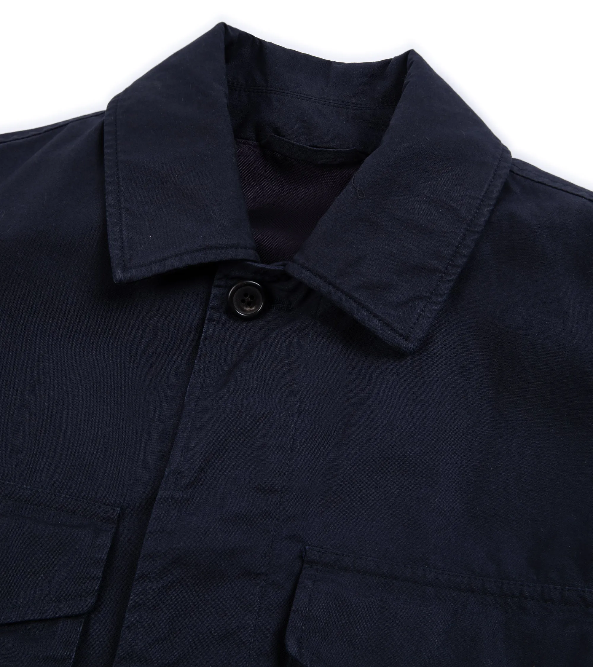 Trunk Blandford Waxed Cotton Field Jacket: Navy