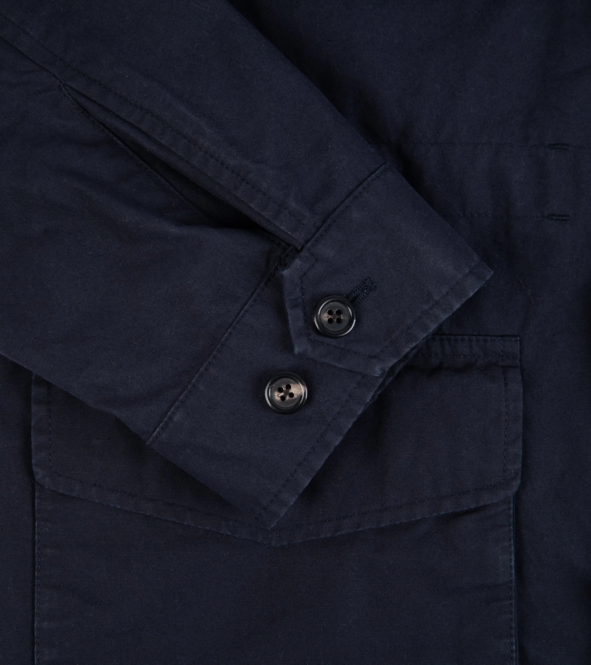 Trunk Blandford Waxed Cotton Field Jacket: Navy