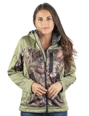 Women's Mossy Oak Soft Shell Jacket Break-Up Country Camo